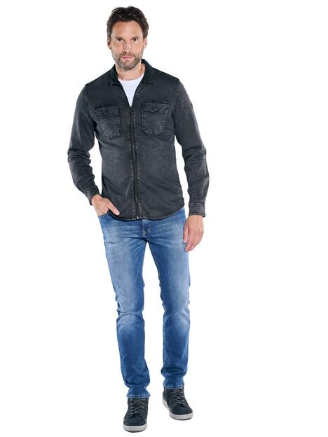 engbers Herren Overshirt uni , Anthrazit