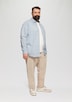 Slim Fit: Gemustertes Popeline-Hemd mit Kentkragen
