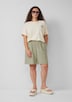 Shorts aus Leinen-Viskose-Mix