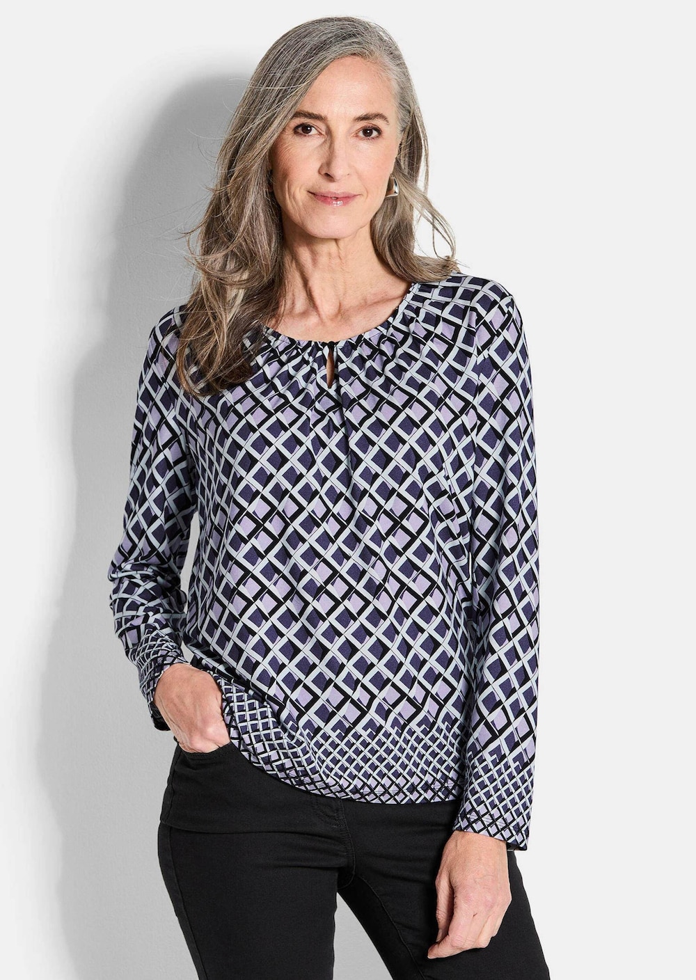 Jersey-Shirt mit grafischem Print