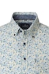 Leinenhemd Kurzarm Print Comfort Fit