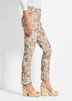 Florale Stretchhose in Slim Fit