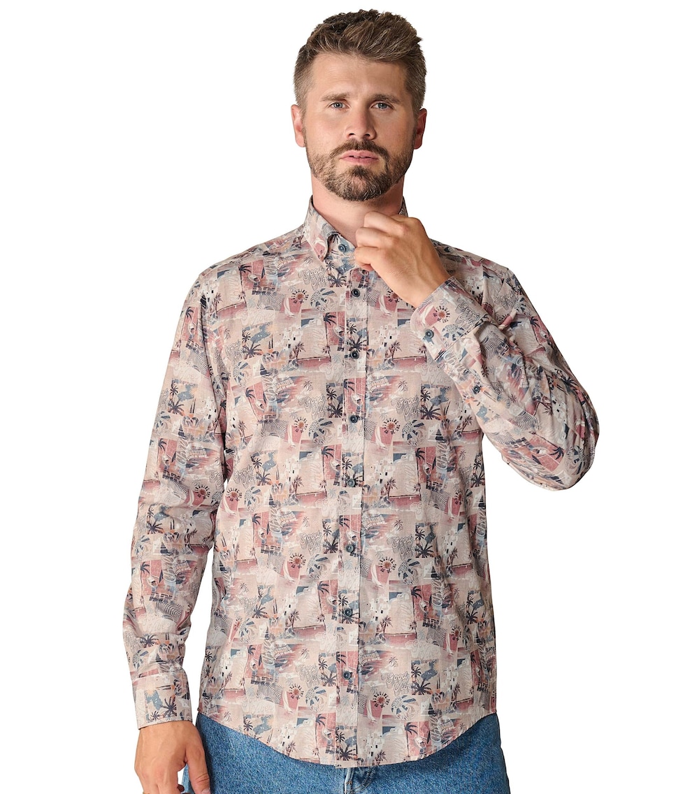 Freizeithemd Print Casual Fit