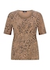 Jersey-Shirt mit Leo Print