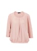 Chiffon-Shirt mit 3/4-Arm, Rundhals