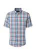 Leinenhemd Kurzarm kariert Casual Fit