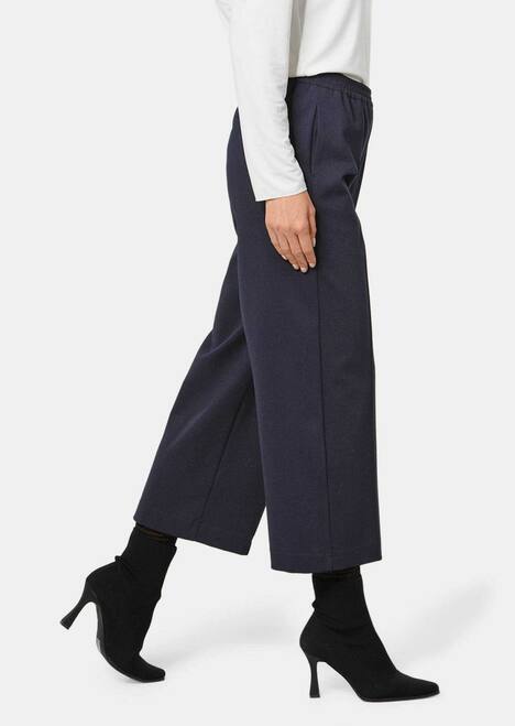 Verkürzte Jersey-Hose VERA mit Biesen