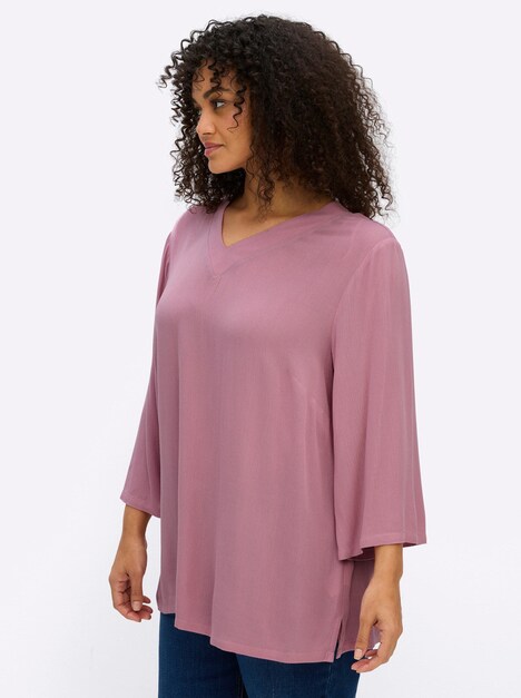 Tunika 3/4-Arm Ohne Kragen