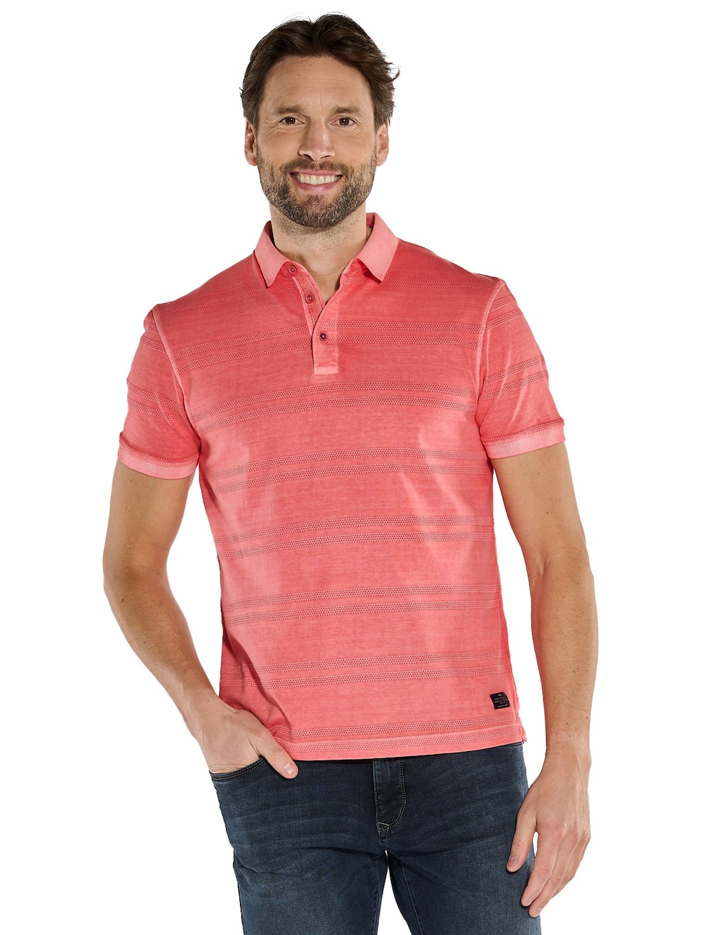 Polo-Shirt strukturiert