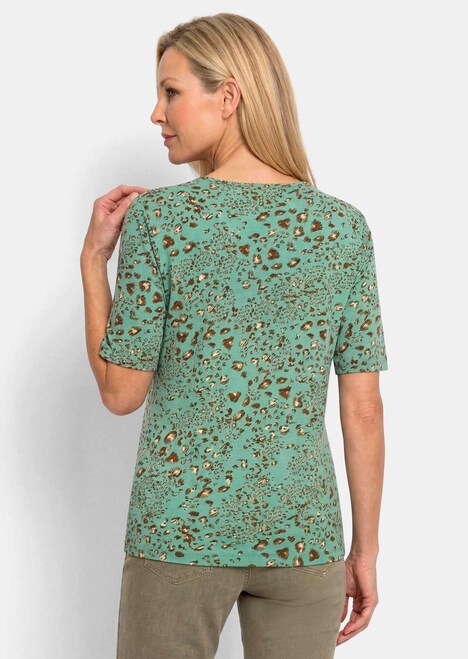Viscose shirt in luipaardprint