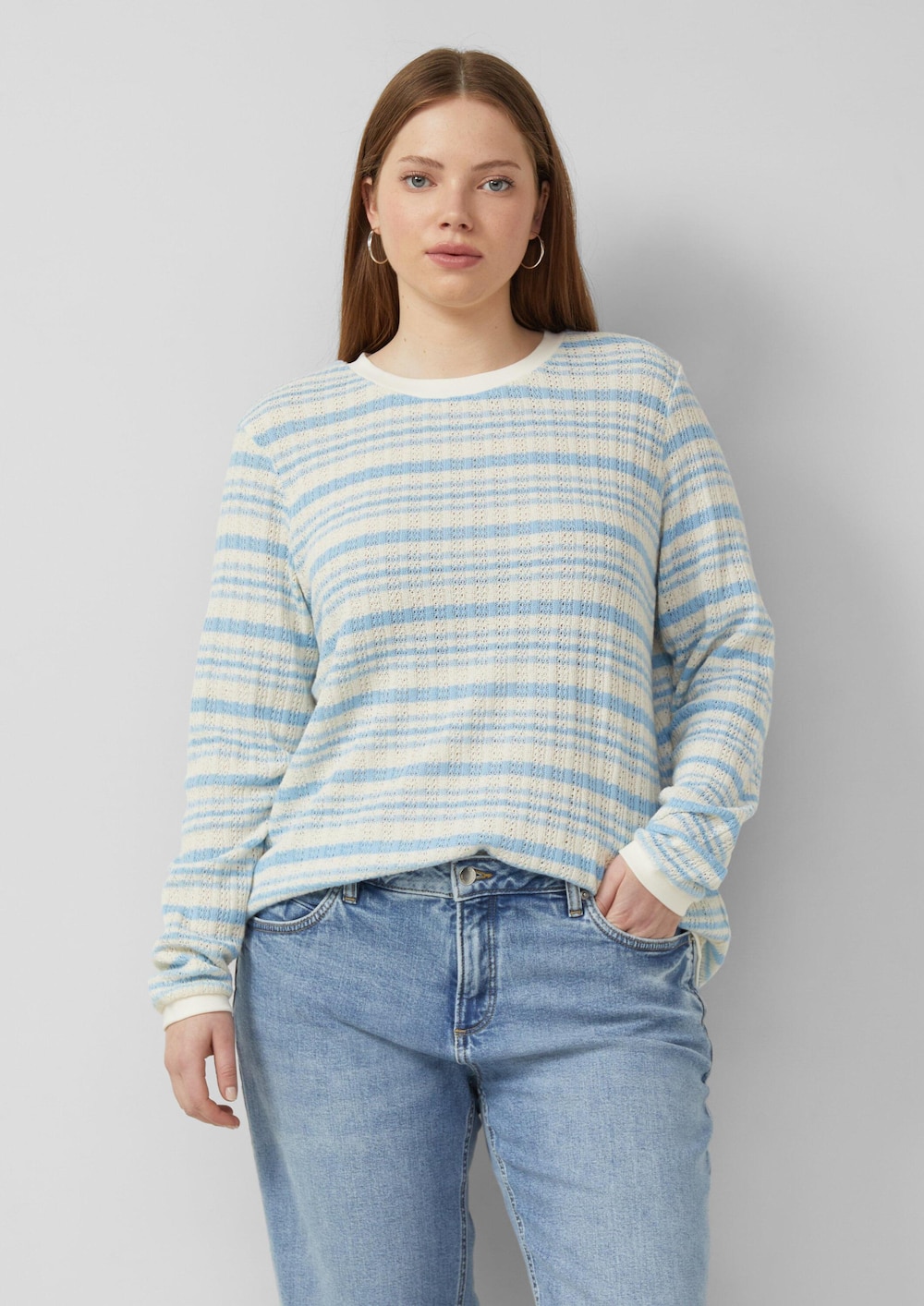 Langarmshirt mit Streifenmuster
