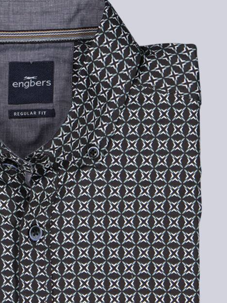 engbers Herren Hemd langarm , Petrolgruen