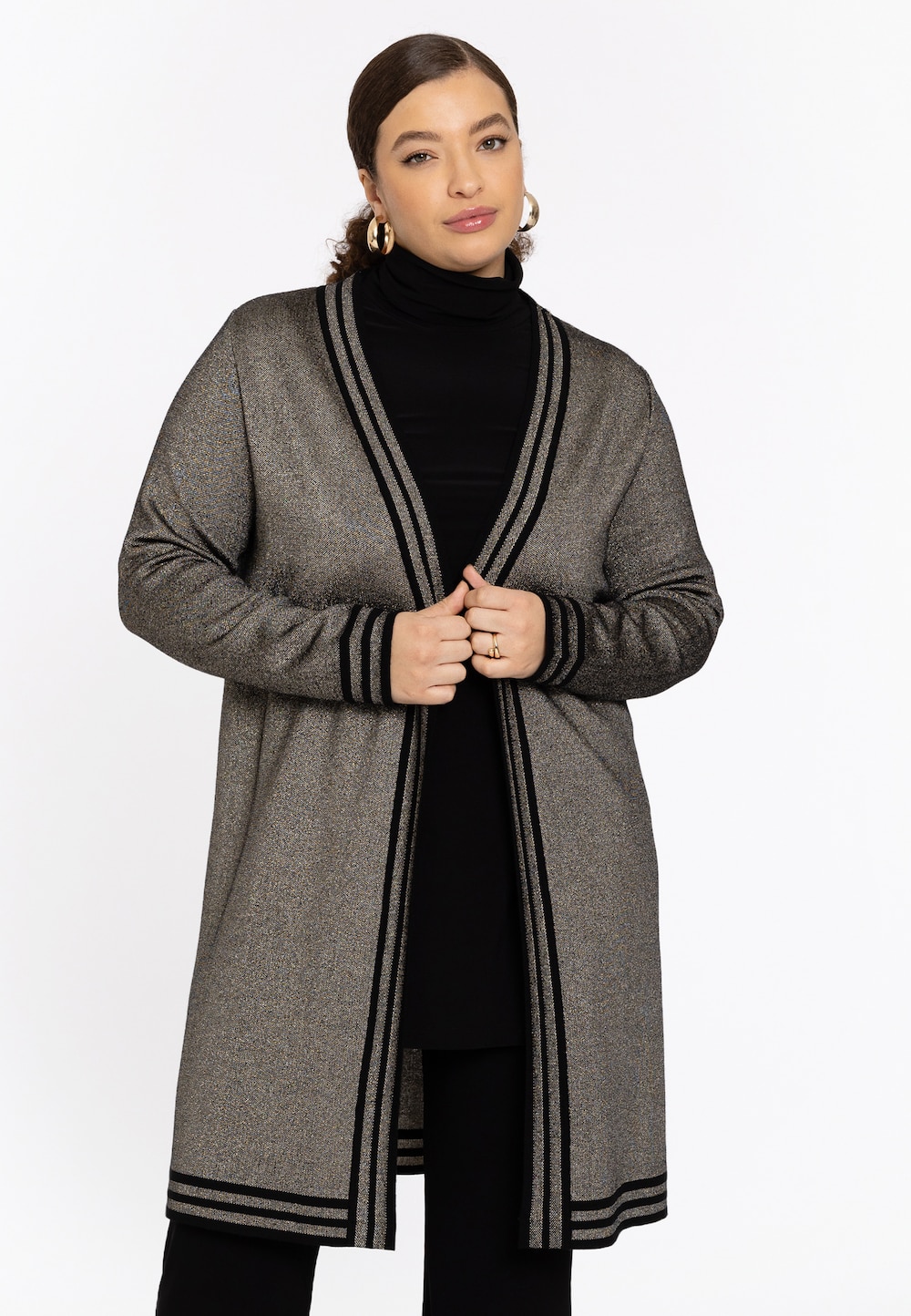 Strickjacke mit Druck