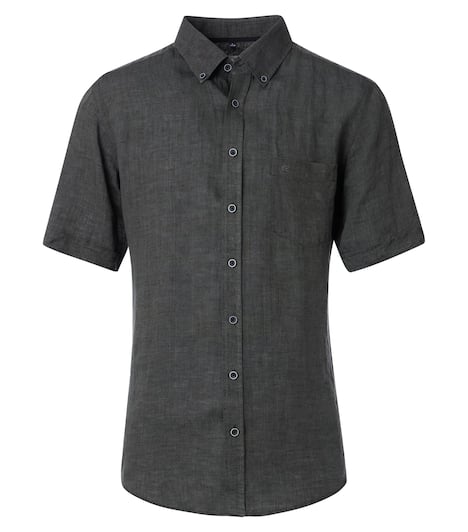 Leinenhemd uni Casual Fit