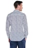 Herren Streifenhemd in Leno-Ware , Marineblau