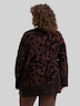 Loose Fit Cardigan mit Leo-Muster