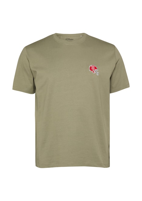 T-Shirt aus Heavy Jersey im Modern Fit mit College-Artwork