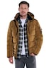 engbers Herren Steppjacke mit abnehmbarer Kapuze , Safrangelb