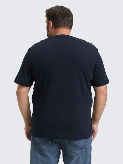 T-Shirt mit Logo-Stickerei