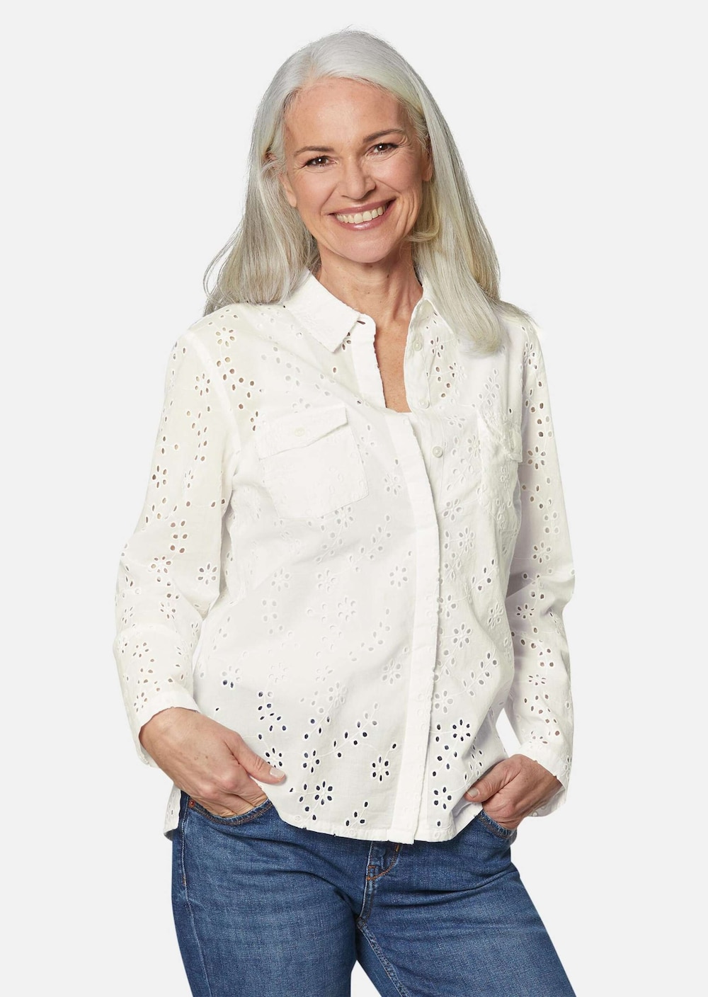 Leichte Blusenjacke aus Baumwolle