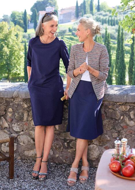 Jerseykleid mit Krepp-Qualität