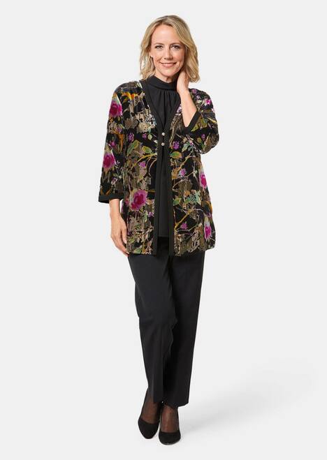 GOLDNER Fluwelen jasje in etskantlook Fluwelen jasje in etskantlook