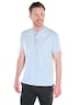 Herren Henley T-Shirt mit Knopfleiste , Hellblau