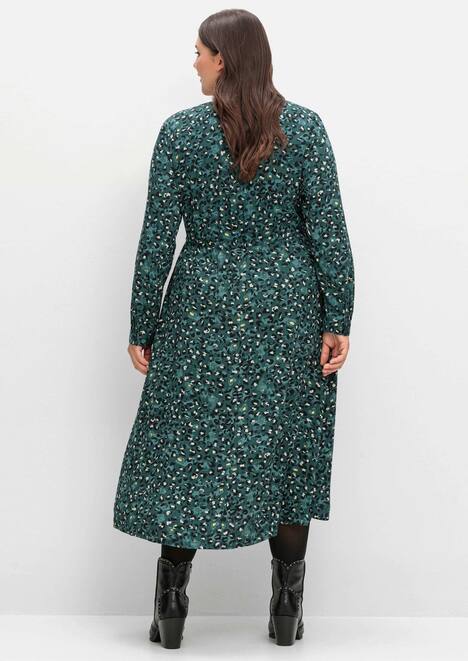 Blusenkleid Langarm Print