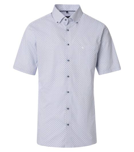 Businesshemd Kurzarm Print Modern Fit