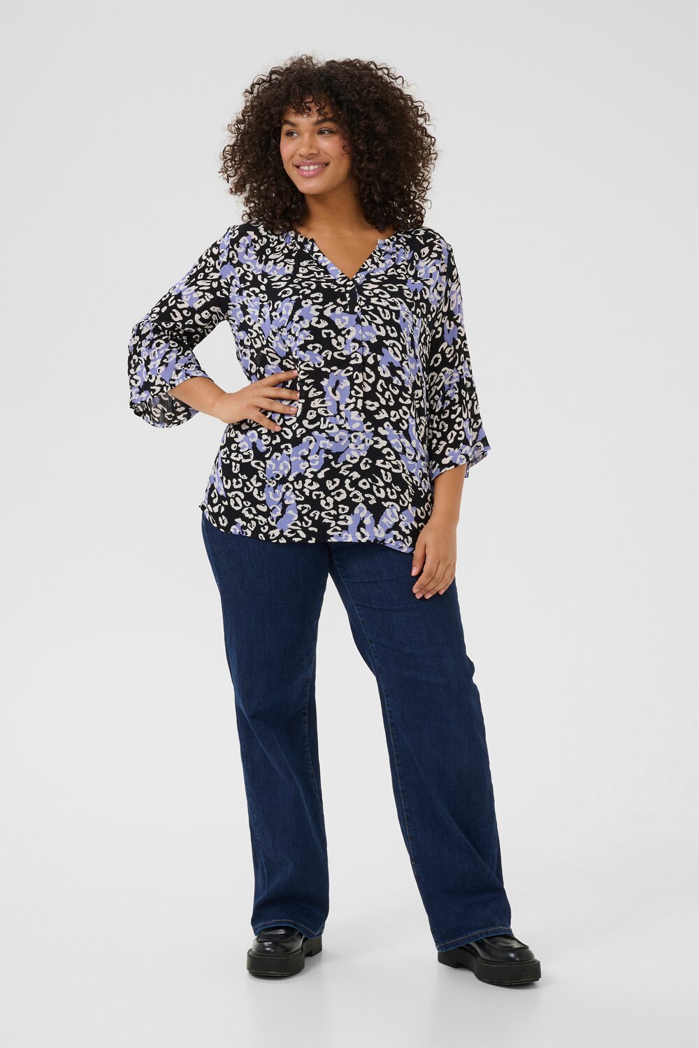 Kurzarm-Bluse Regular fit