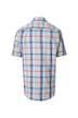 Leinenhemd Kurzarm kariert Casual Fit