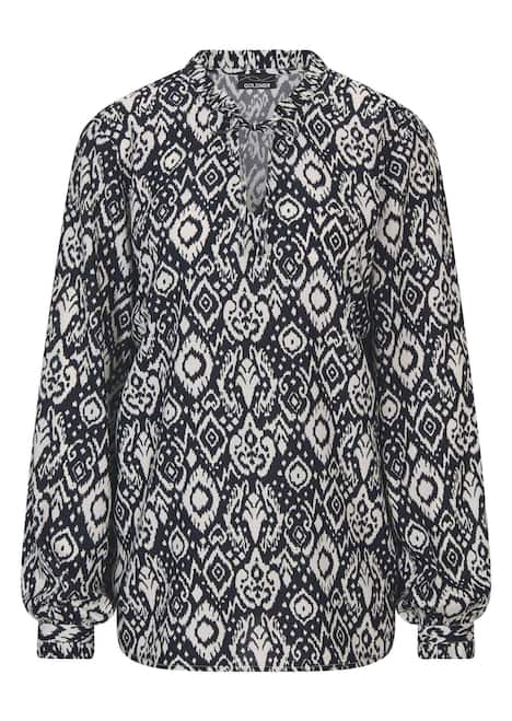 GOLDNER Blouse met print Blouse van viscose, met ruches