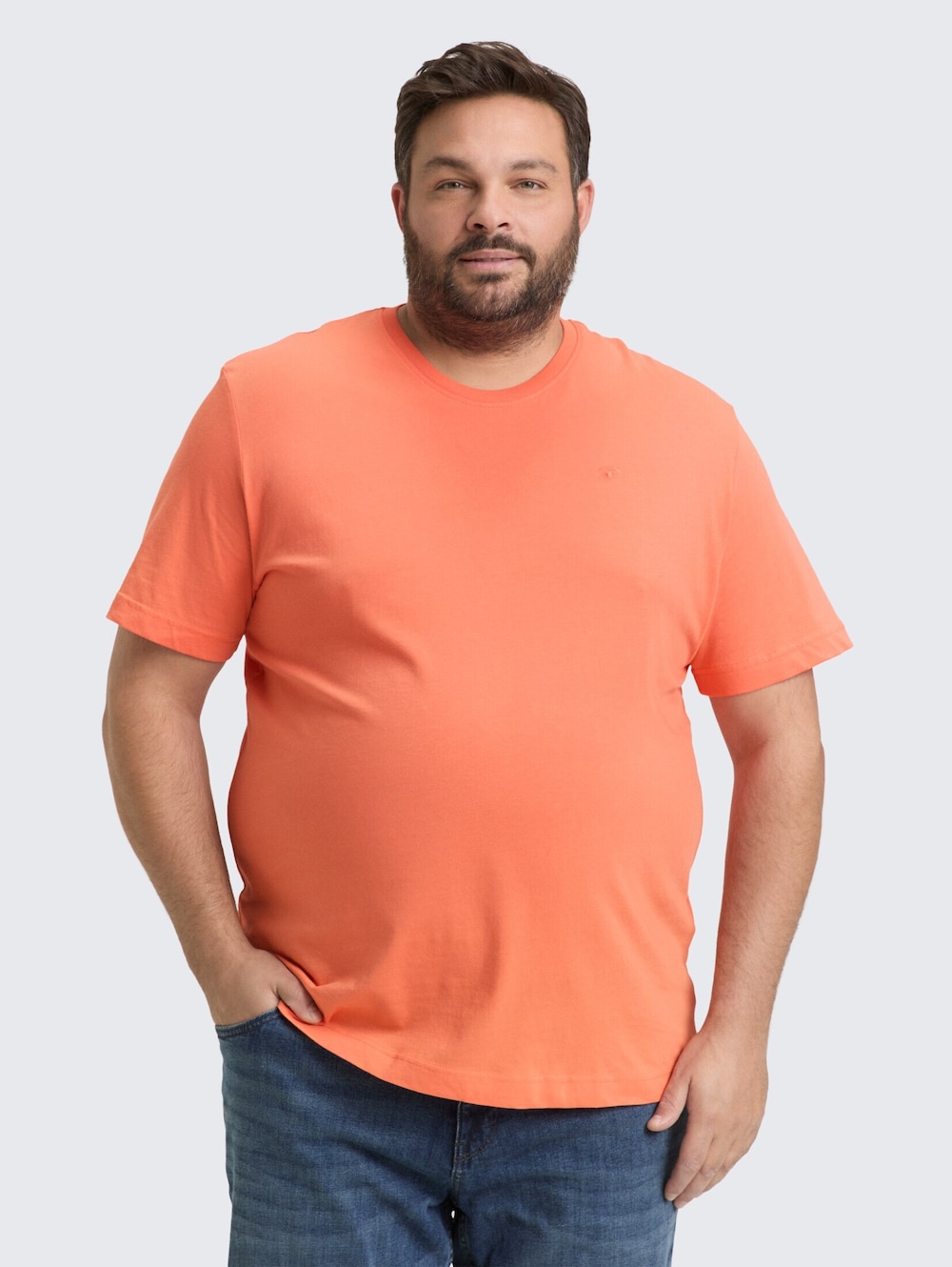 T-Shirt mit Logo-Stickerei