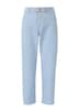 Cropped-Jeans / Mid Rise / Straight Fit / offener Saum