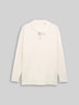 Langarm Poloshirt mit Waffelstruktur