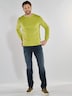 Herren Pullover uni , Hellgruen