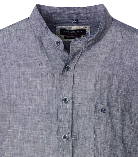 Leinenhemd uni Casual Fit