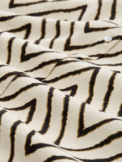 Loose Fit Bluse mit Leinenanteil