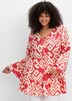 Longbluse Langarm Sonstiges Muster Ohne Kragen