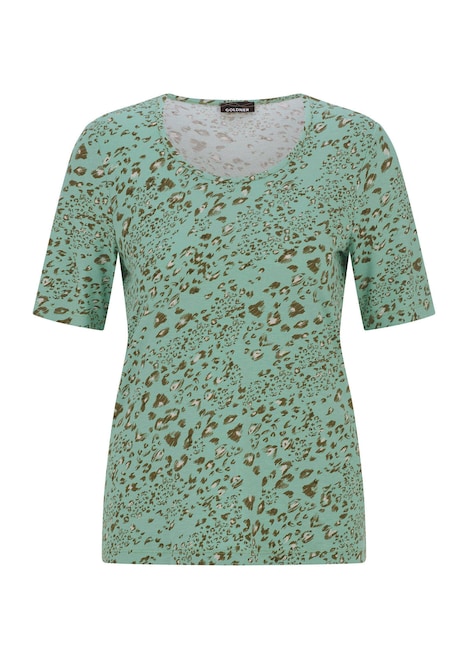 Viscose shirt in luipaardprint