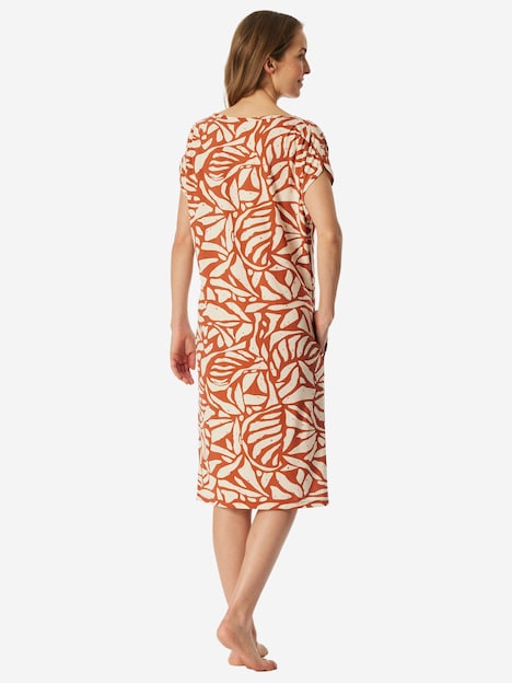 Schiesser Damen Nachthemd Selected Premium terracotta
