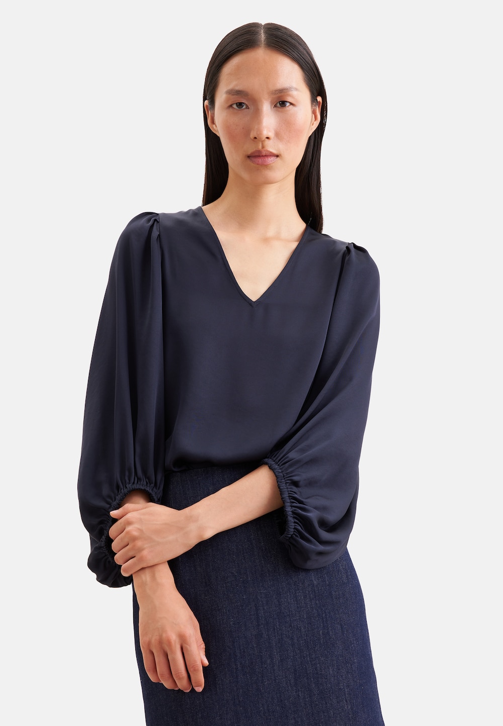 Damen Schlupfbluse - Uni