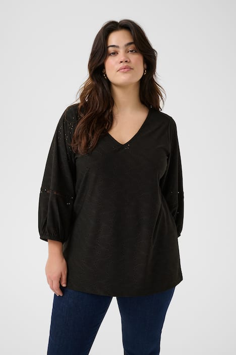 Langarm-Bluse Regular fit