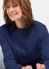 Stehkragenpullover im Zopfstrick