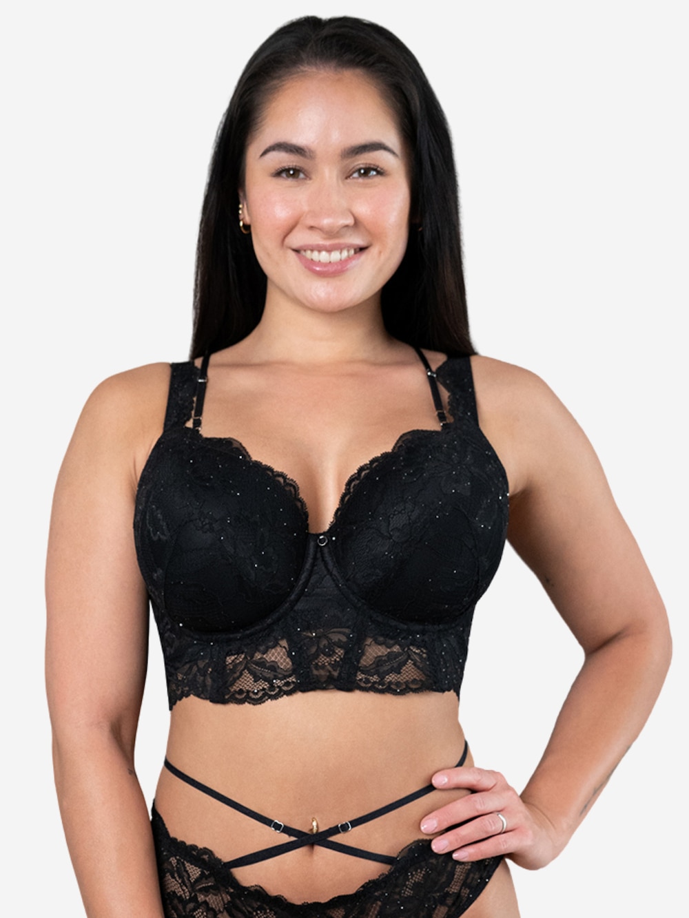 BH TRUE GLAM Demi-BHs mit Bügel,mit Schale,Spitze