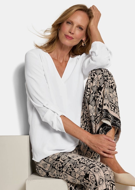 Elegante basic blouse met V-hals