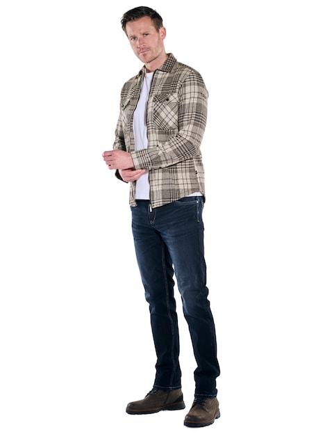 Herren Karohemd , Braun