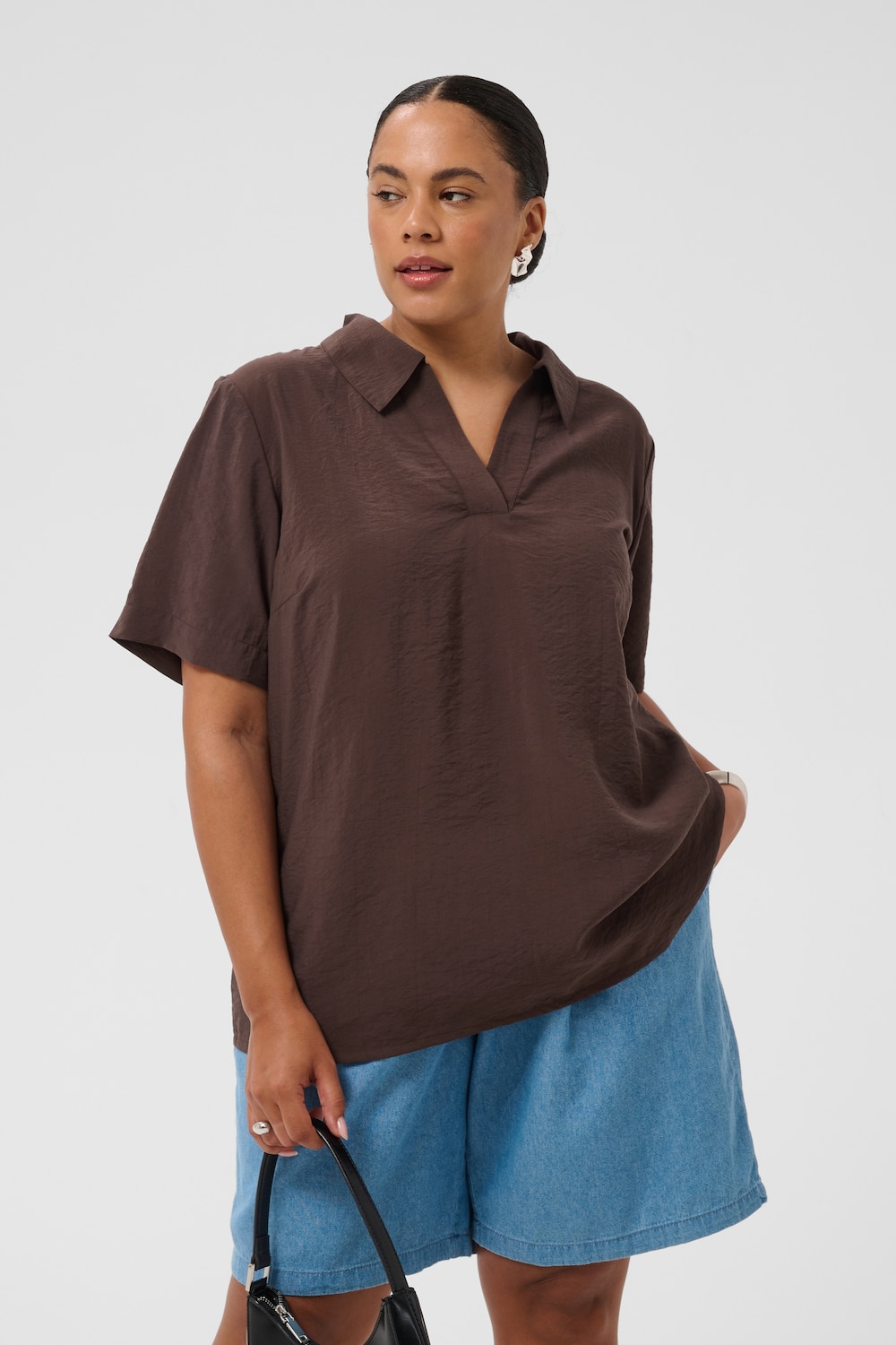 Blouse met korte mouwen Loose fit