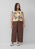 Strukturierte Bluse mit Raff-Details