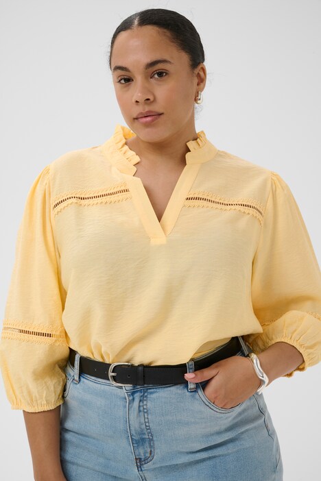 Langarm-Bluse Regular fit